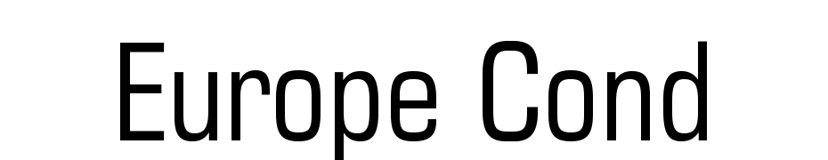 Europe Cond Font Download Free